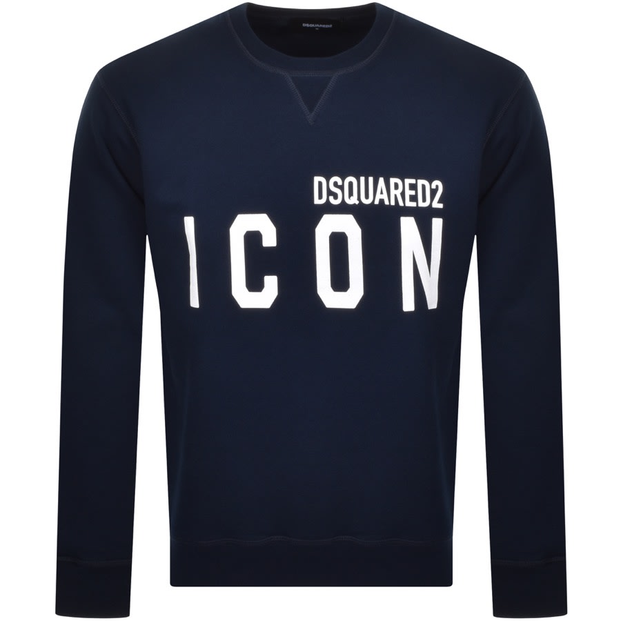 Alternative Image for ProductDSQUARED2 Crew Neck Logo Sweatshirt Blue1
